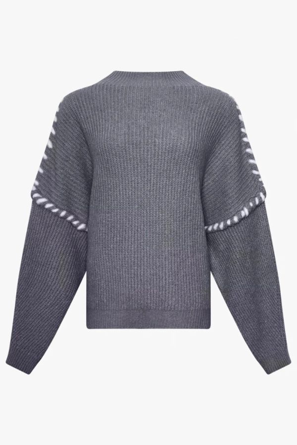 Noella Olli Knit Dark Grey Melange